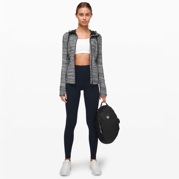 SOLD Lululemon Hooded Define Jacket in Black and White Heathered Size 8 - Picture 5 of 8